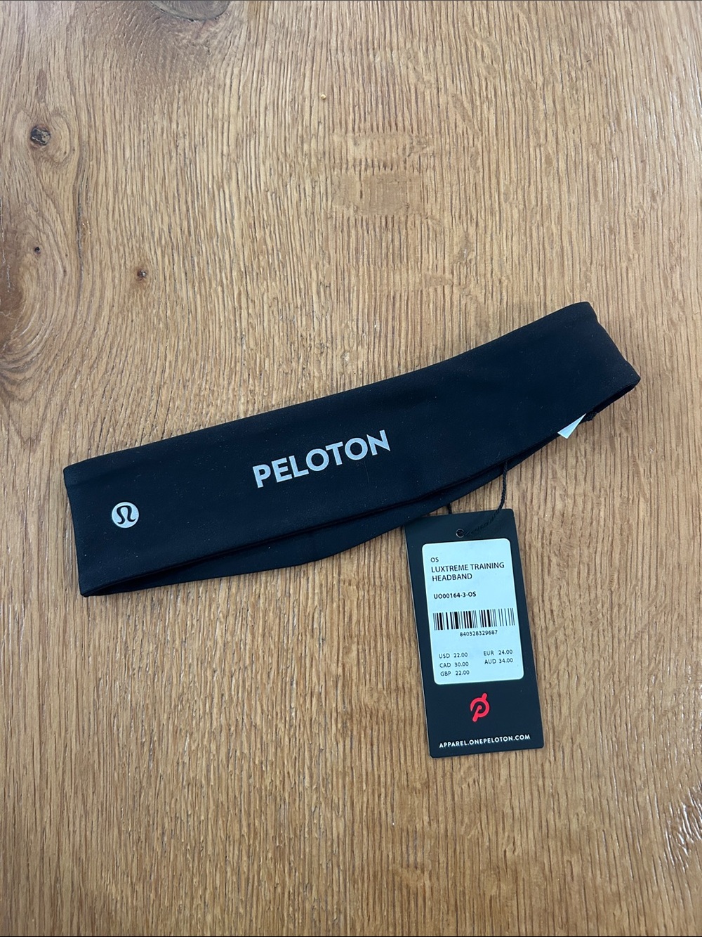 Peloton Black Performance Training Headband